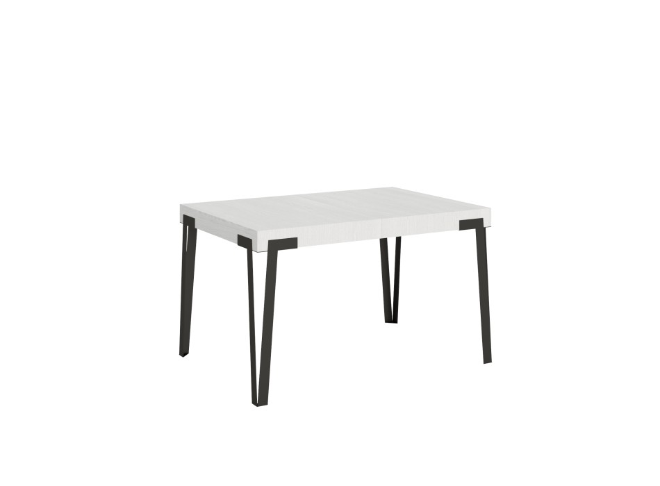 Τραπέζι Rio - Επεκτεινόμενο τραπέζι 90x130/234 cm Rio Λευκό μελιά σε ανθρακί χρώμα