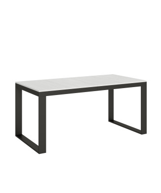Τραπέζι Tecno Evolution P.90 - Επεκτεινόμενο τραπέζι 180/440x90 cm Tecno Evolution λευκό μελιάς πλαίσιο και ανθρακί πόδια