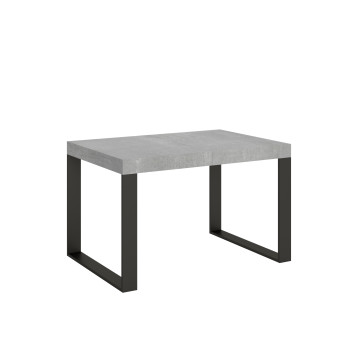 Τραπέζι Tecno Premium D.90 - Επεκτεινόμενο τραπέζι 120/224x90 cm Tecno Premium λευκό μελιάς με ανθρακί πόδια