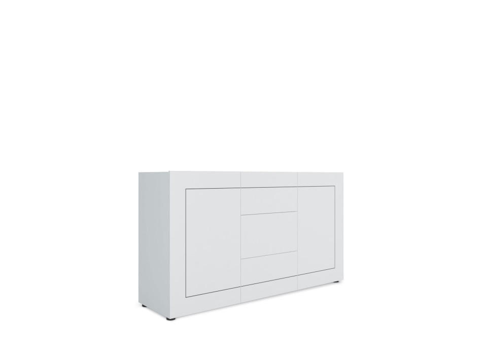  - Dressoir met 2 deuren/3 laden 150x40x83,5 cm Elios hoogglans wit