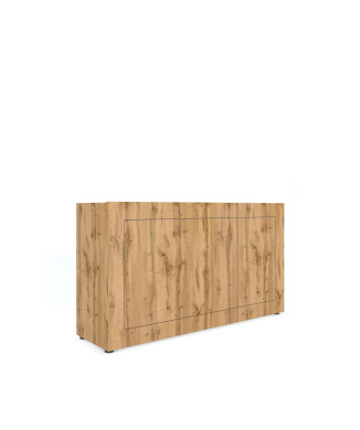  - Dressoir met 3 deuren 150x40x83,5 cm Elios naturel eikenhout