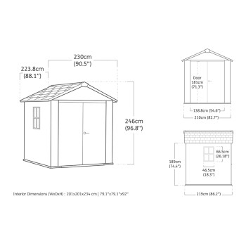 APEX 757/775 SIGNATURE WALNUT - OPTIE VOOR DUBBELE KETER-MONTAGE