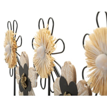 APP/KLEDINGSTRIJKIJZER, HOUTEN RAFFIA