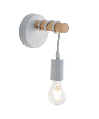 ARIZONA WOOD WANDLAMP 1XE27 14,5X18CM