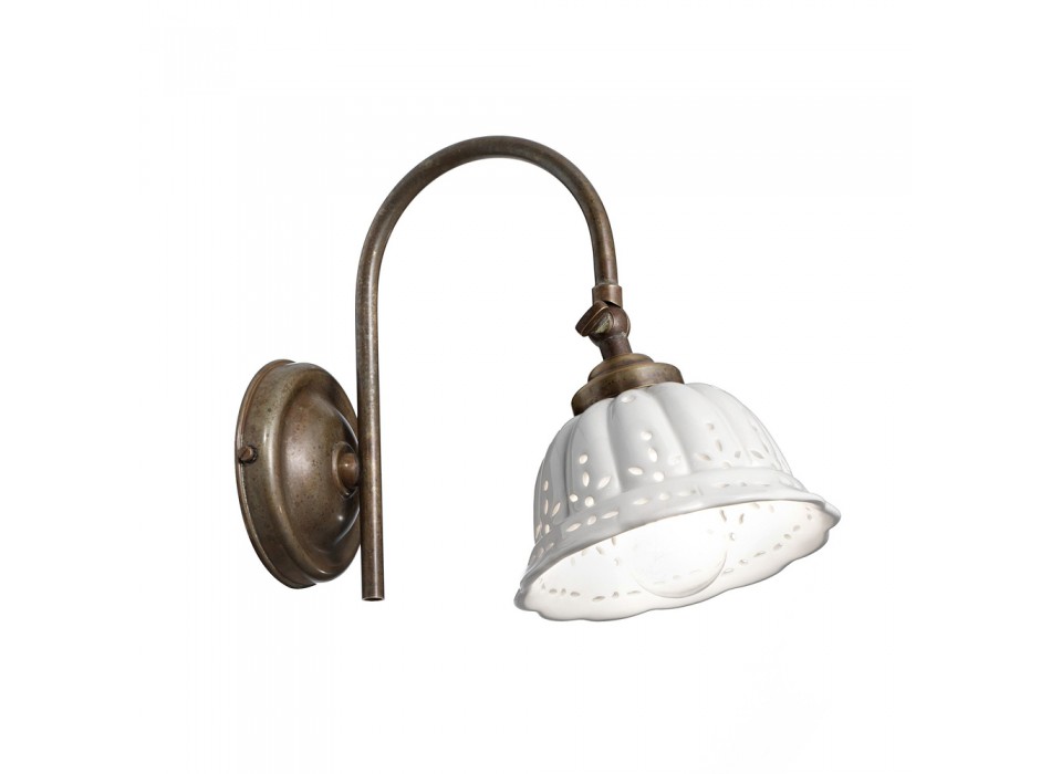 ANITA 061.19.OC IL FANALE gebogen keramische wandlamp