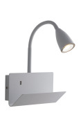 Witte flexibele Gulp wandlamp met USB 2A 1xGU10 23x27x49cm