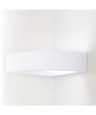 Witte Mykonos wandlamp 1XE14 21x21x7cm
