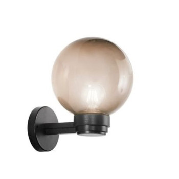 Grijze Polly wandlamp 1XE27 IP44 20x24cm