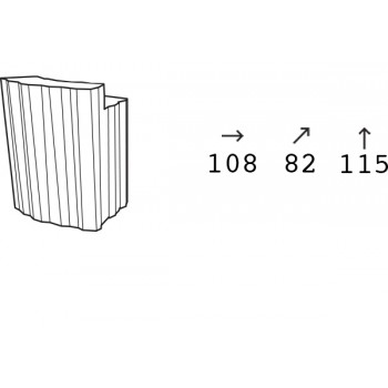 Frozen Corner Plus hoekbalie 