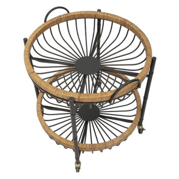 CEBU DUBBELE MANDTROLLEY MET WIELEN