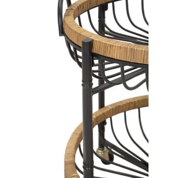 CEBU DUBBELE MANDTROLLEY MET WIELEN