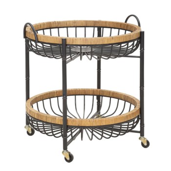 CEBU DUBBELE MANDTROLLEY MET WIELEN