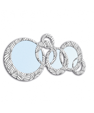 CIRKELVOGELS GRIJS & WIT P2934B PINTDECOR