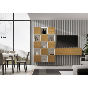 Isoka Compositions - Isoka A101 Woonkamer Wandcompositie B.274 H.200 D.39.2