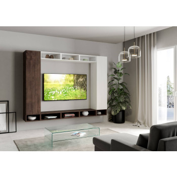 Isoka Compositions - Isoka A107 wandcompositie voor de woonkamer (B.260 H.194 D.39.2)