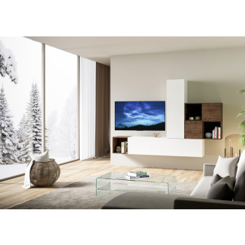 Isoka Compositions - Isoka A48 Woonkamer Wandcompositie B.254 H.173.6 D.39.2