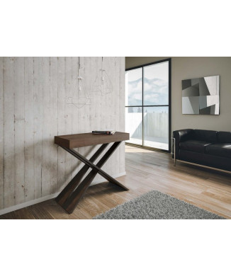 Uitschuifbare consoletafel 90x40/190 cm Diago Small Antraciet frame