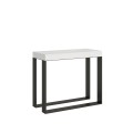 Uitschuifbare consoletafel 90x40/300 cm Elettra Antraciet frame