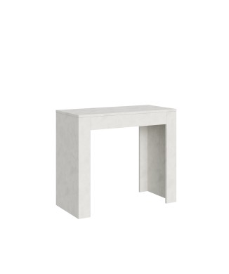 Emy Consoletafel - Uitschuifbare consoletafel 90x42/198 cm Emy Kleine Spatel Wit