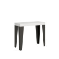 Uitschuifbare consoletafel 90x40/196 cm Flame Small Premium Antraciet frame