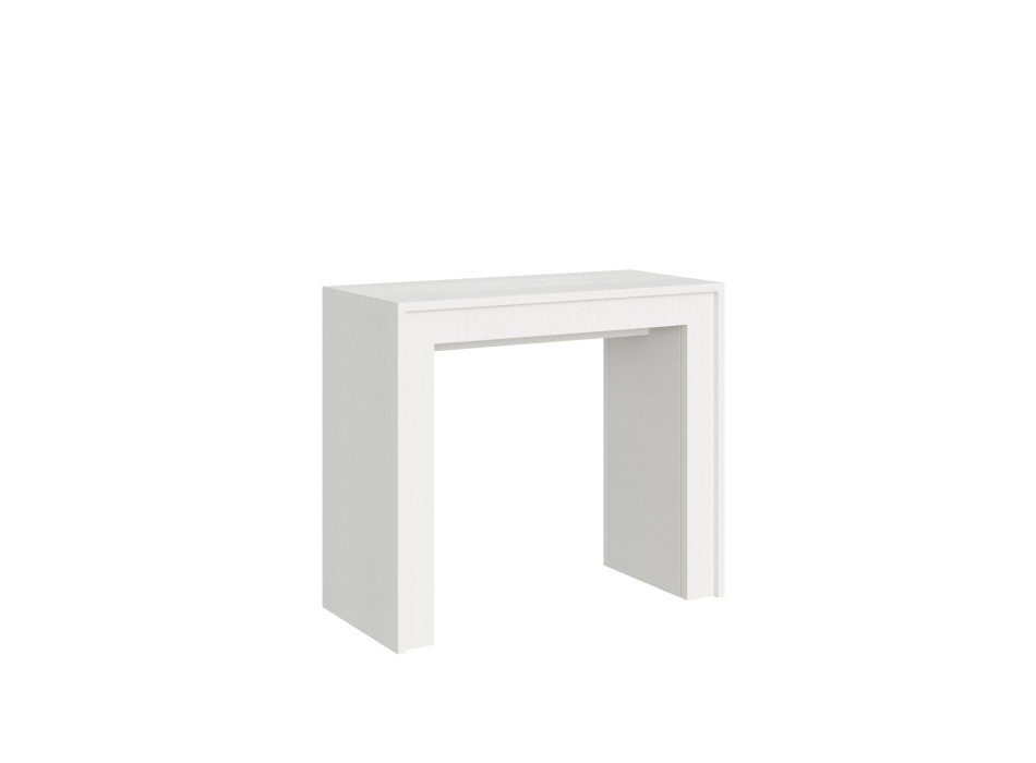 Mia Consoletafel - Uitschuifbare consoletafel 90x42/198 cm Mia Small Wit Essen