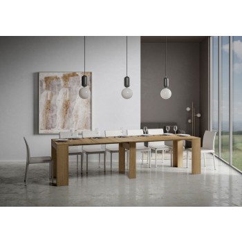 Modemconsole - Uitschuifbare console 90x42/302 cm Modem Wit Asgrijs