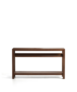 Norani consoletafel van massief hout en acaciafineer, 140 x 80 cm