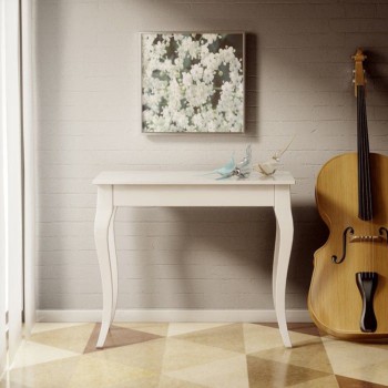 Olanda Consoletafel - Uitschuifbare consoletafel 90x48/308 cm Olanda Wit Essen