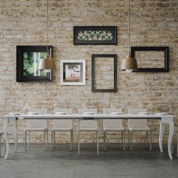 Olanda Consoletafel - Uitschuifbare consoletafel 90x48/308 cm Olanda Wit Essen