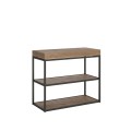 Uitschuifbare consoletafel 90x40/196 cm Plano Small Premium Antraciet frame