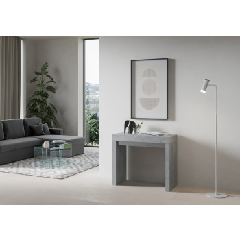 Roxell consoletafel - Uitschuifbare consoletafel 90x40/196 cm Roxell Small White Ash