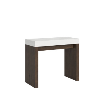Roxell consoletafel - Uitschuifbare consoletafel 90x40/196 cm Roxell Small White Ash