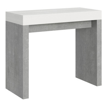 Roxell consoletafel - Uitschuifbare consoletafel 90x40/196 cm Roxell Small White Ash