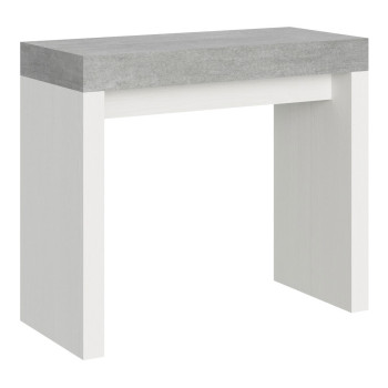 Roxell consoletafel - Uitschuifbare consoletafel 90x40/196 cm Roxell Small White Ash