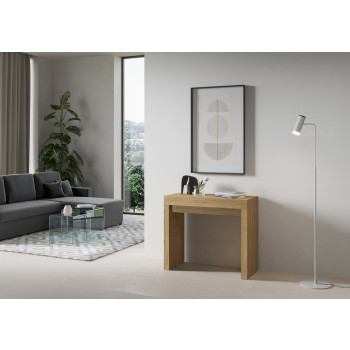 Roxell consoletafel - Uitschuifbare consoletafel 90x40/196 cm Roxell Small White Ash