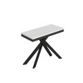 Saki Small Evolution uitschuifbare consoletafel 90x40/196 cm met antracietkleurige poten en frame