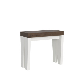 Spimbo Consoletafel - Uitschuifbare consoletafel 90x40/196 cm Spimbo Klein Wit Essen