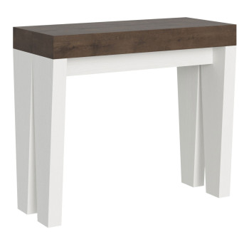 Spimbo Consoletafel - Uitschuifbare consoletafel 90x40/196 cm Spimbo Klein Wit Essen