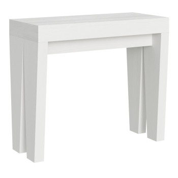 Spimbo Consoletafel - Uitschuifbare consoletafel 90x40/196 cm Spimbo Klein Wit Essen