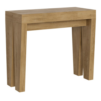 Spimbo Consoletafel - Uitschuifbare consoletafel 90x40/196 cm Spimbo Klein Wit Essen
