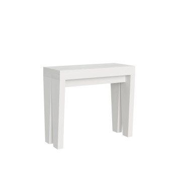 Spimbo Consoletafel - Uitschuifbare consoletafel 90x40/196 cm Spimbo Klein Wit Essen