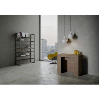 Venus console - Uitschuifbare console 90x48/296 cm Venus wit essenhout met interne verlengstukken