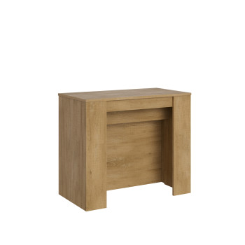 Venus console - Uitschuifbare console 90x48/296 cm Venus wit essenhout met interne verlengstukken