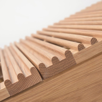 Beyla dressoir met 4 deuren, gemaakt van massief hout en eikenfineer, 180 x 71,5 cm, FSC 100%.