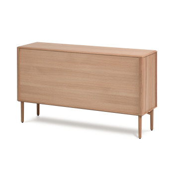 Lenon dressoir met 2 deuren en 3 laden, uitgevoerd in hout en eikenfineer, 155x86cm, FSC MIX Credit