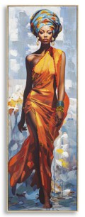SCHILDERIJ OP CANVAS MET DAPHNE-LIJST -B-