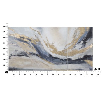 SCHILDERIJ OP CANVAS GASPONS SET VAN 3 STUKS