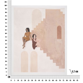 SCHILDERIJ OP CANVAS DAME -B-