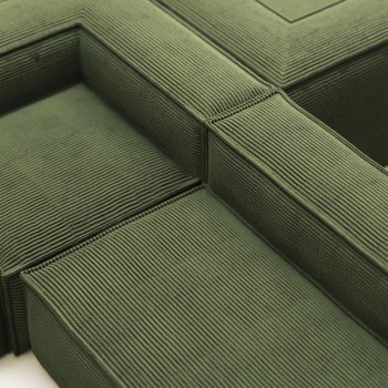 Blok 6-zits hoekbank