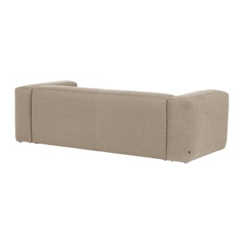 Blok 2-zitsbank met chaise longue rechts beige 240 cm